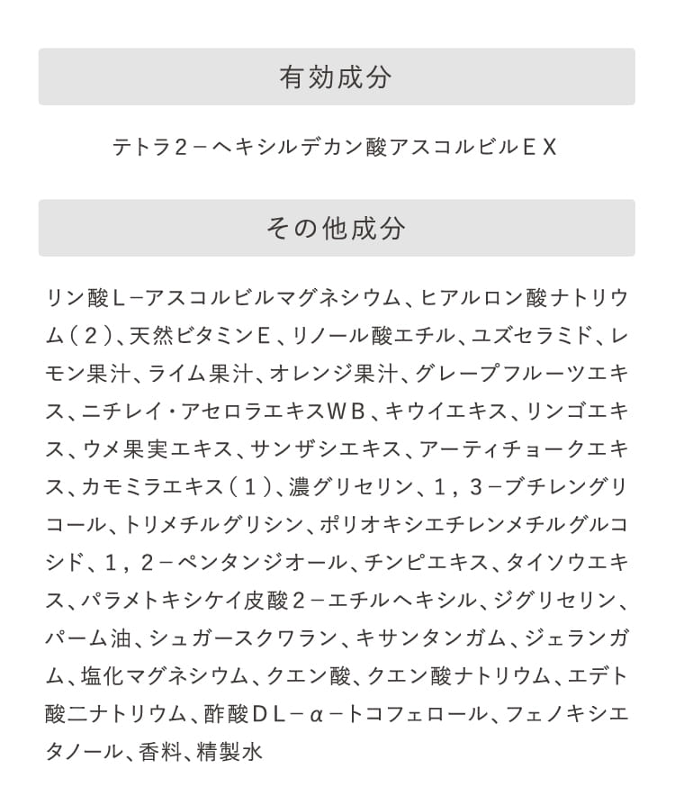 有効成分 その他成分