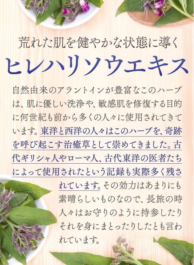 ヒレハリソウエキス